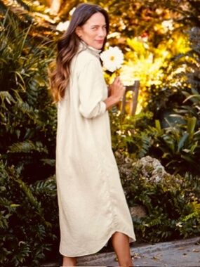 Frank & Eileen Long Linen Dress NWOT